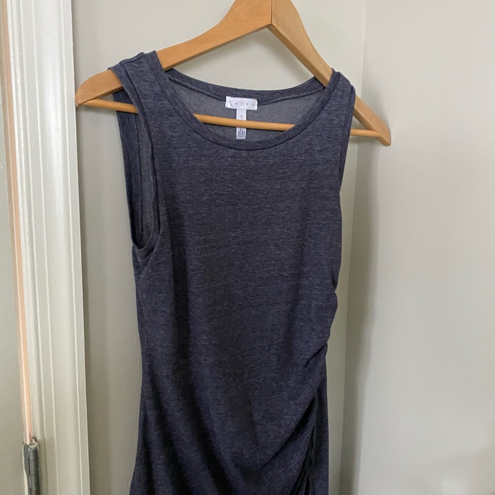Leith Blue/Gray Ruched Bodycon Dress Size S